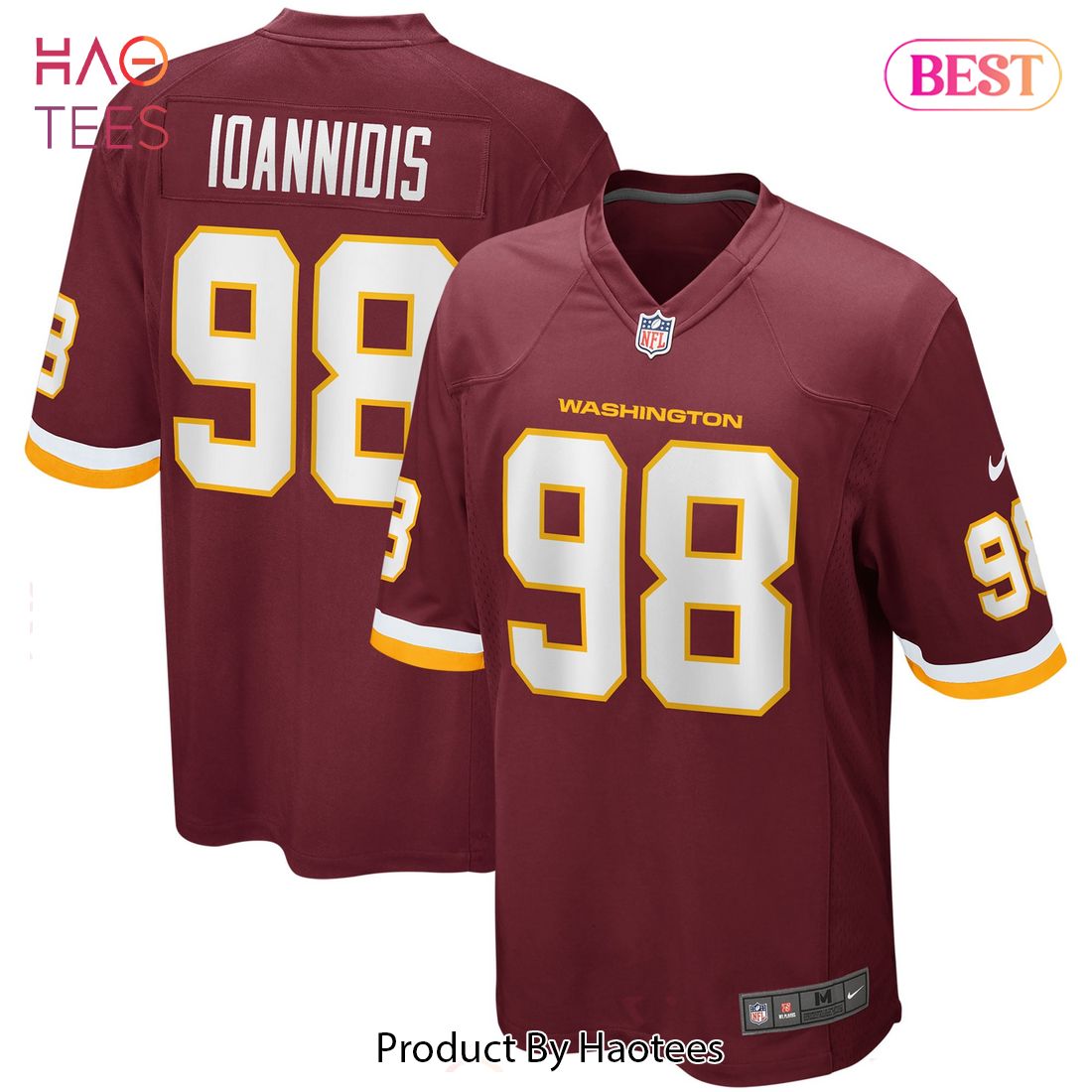 Matt Ioannidis Washington Football Team Nike Player Game Jersey Burgundy Luxury Store