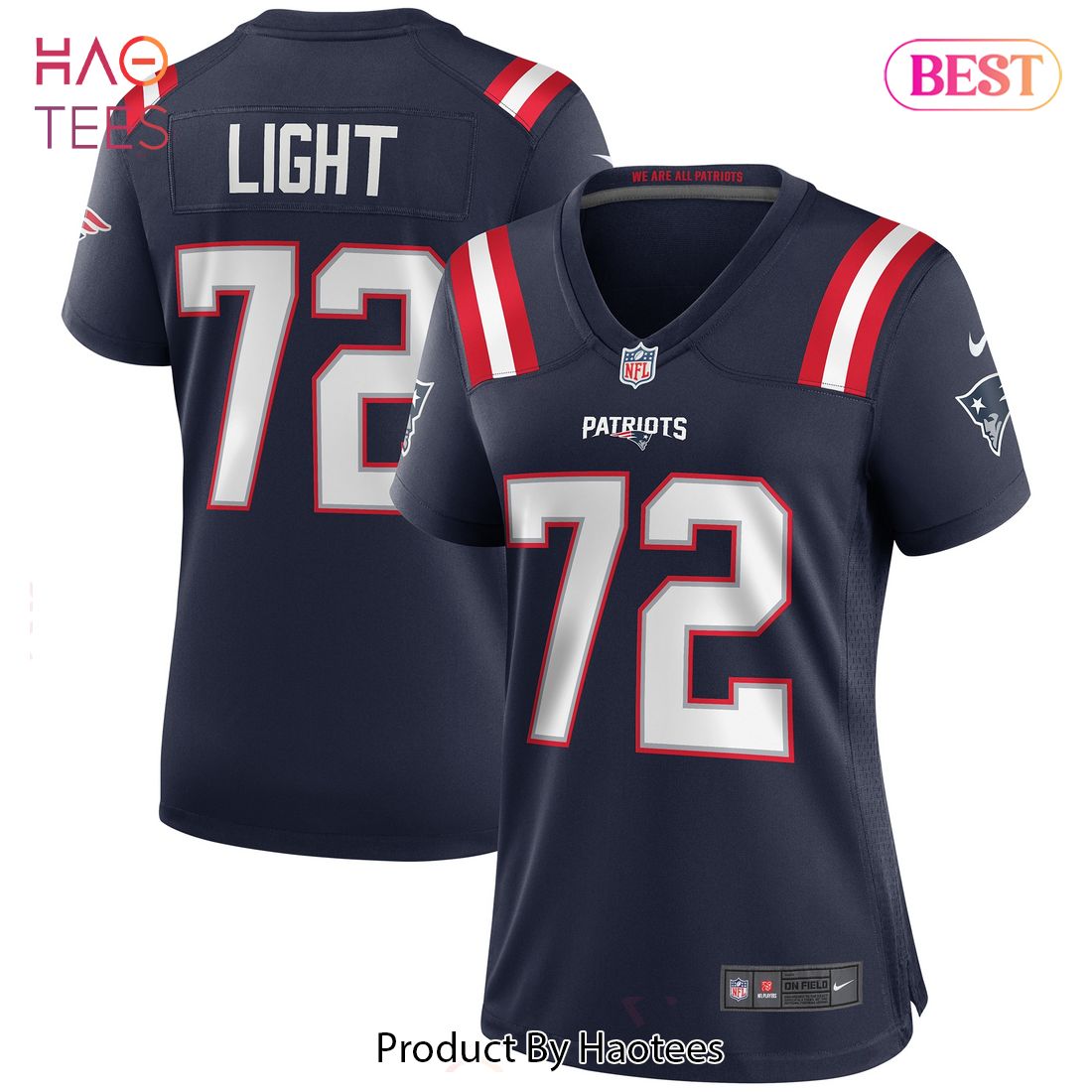 Matt Light New England Patriots Nike Women’s Game Retired Player Jersey Navy Luxury Store