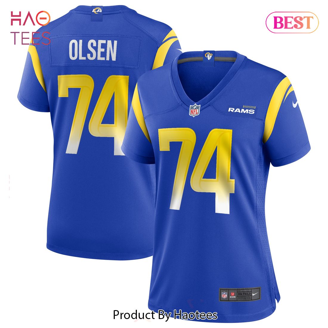 Merlin Olsen Los Angeles Rams Nike Women’s Game Retired Player Jersey Royal Luxury Store