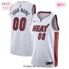 Miami Heat Nike 2020 21 Swingman Custom Jersey Association Edition White