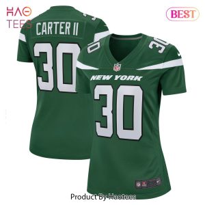 Michael Carter II New York Jets Nike Women’s Game Jersey Gotham Green Michael Carter II New York Jets Nike Women’s Game Jersey Gotham Green