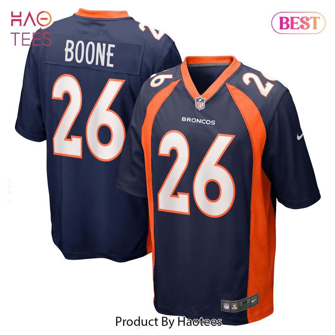 Mike Boone Denver Broncos Nike Home Game Player Jersey Navy Luxury Store