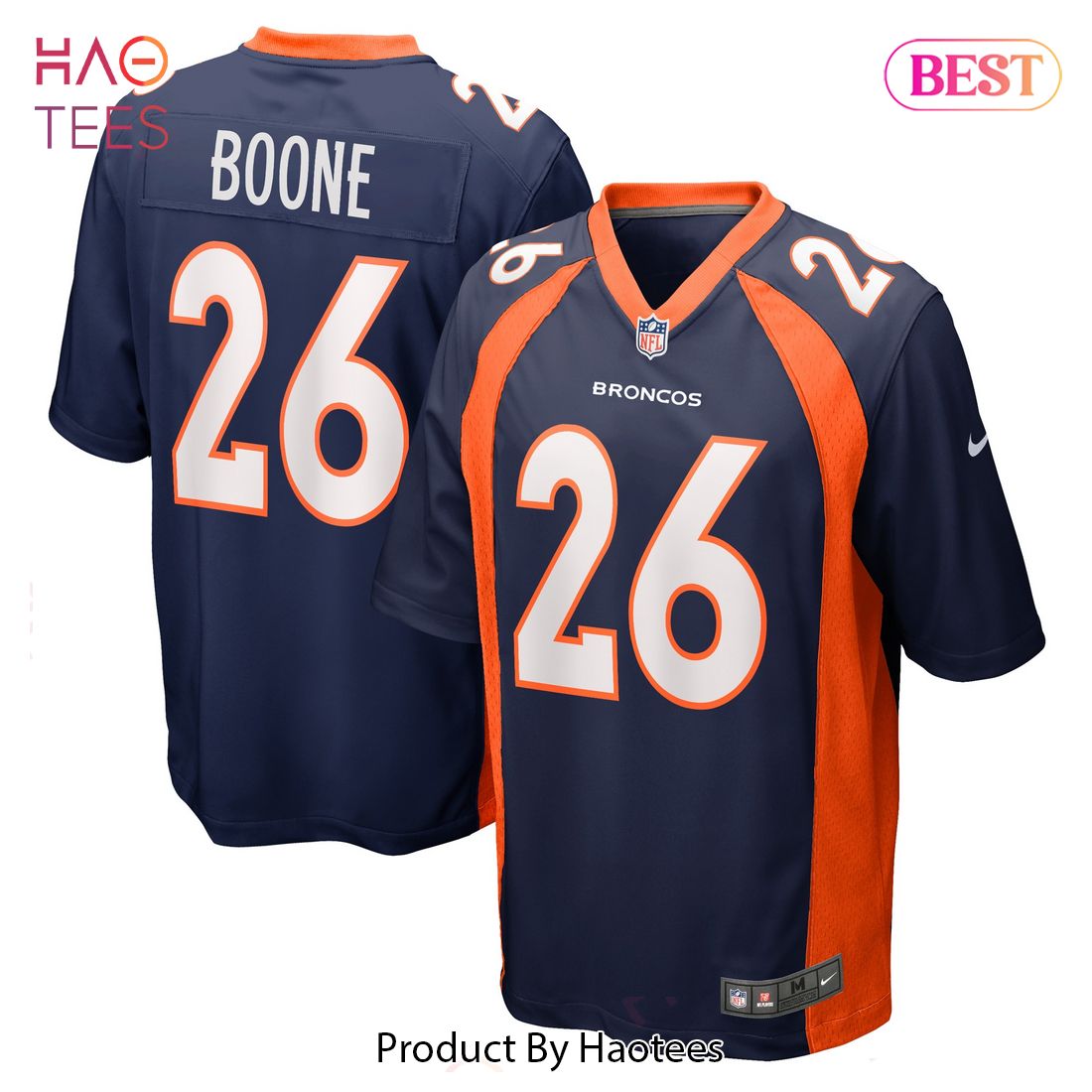 Mike Boone Denver Broncos Nike Home Game Player Jersey Navy