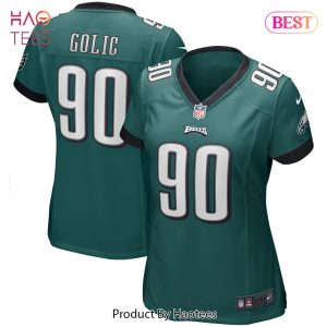 Mike Golic Philadelphia Eagles Nike Women’s Game Retired Player Jersey Midnight Green