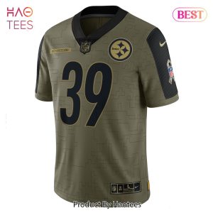 Minkah Fitzpatrick Pittsburgh Steelers Nike 2021 Salute To Service Limited Player Jersey Olive