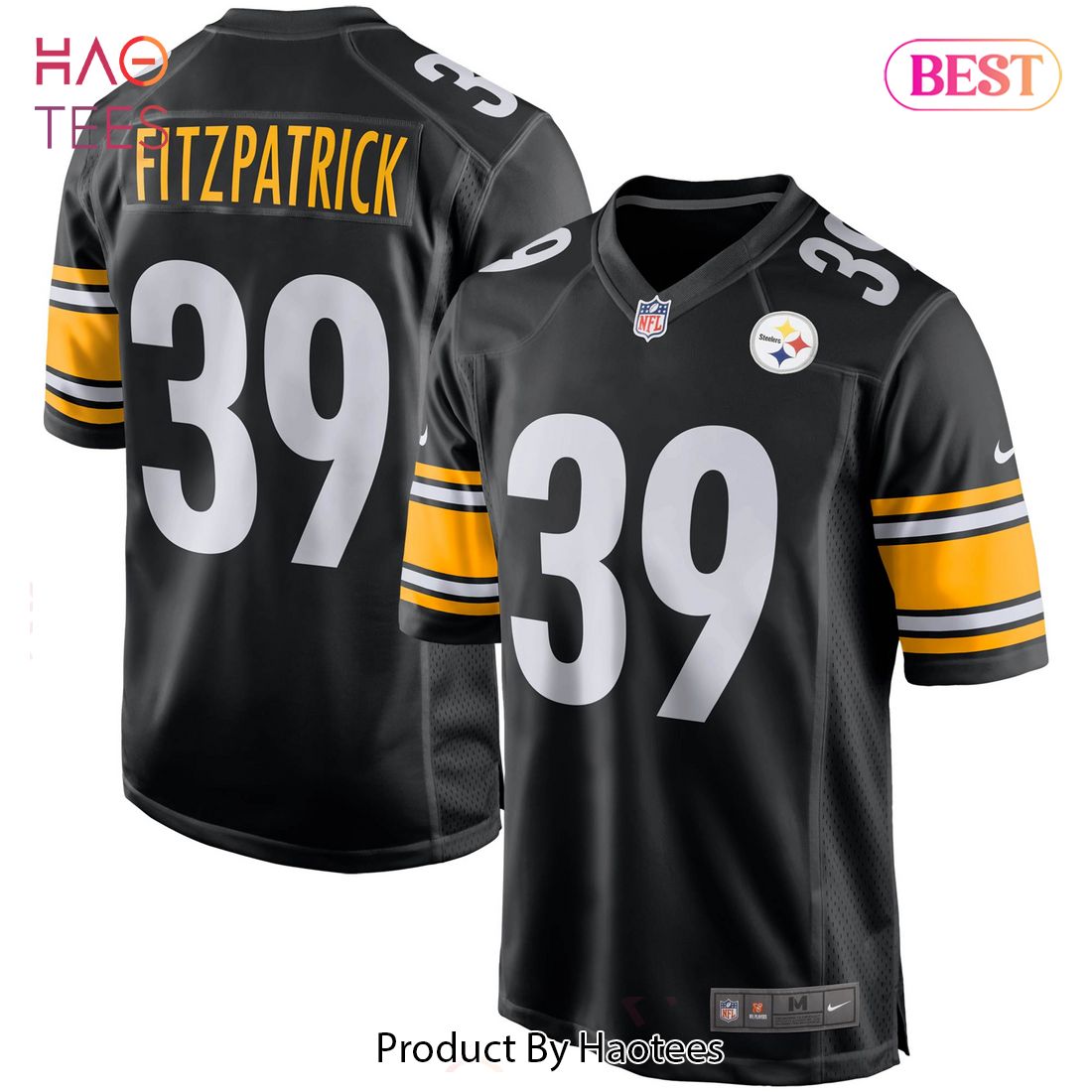 Minkah Fitzpatrick Pittsburgh Steelers Nike Player Game Jersey Black