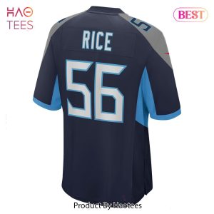 Monty Rice Men's Nike White Tennessee Titans Custom Game Jersey Size: Large