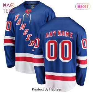 New York Rangers Fanatics Branded Home Breakaway Custom Jersey Blue New York Rangers Fanatics Branded Home Breakaway Custom Jersey Blue
