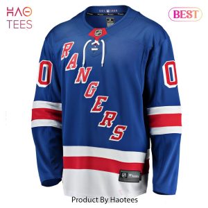 New York Rangers Fanatics Branded Home Breakaway Custom Jersey Blue