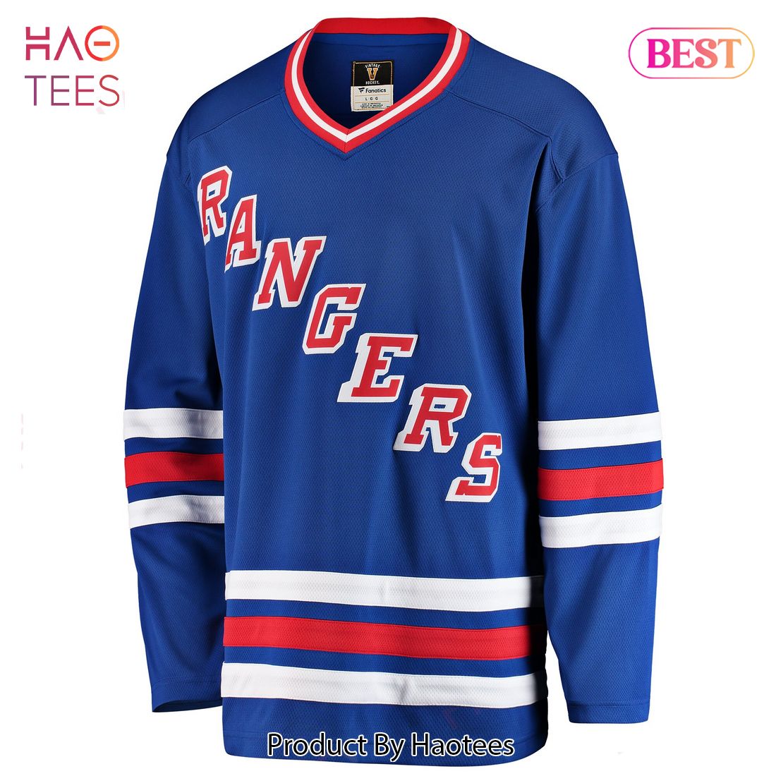 New York Rangers Fanatics Branded Premier Breakaway Heritage Blank Jersey Blue