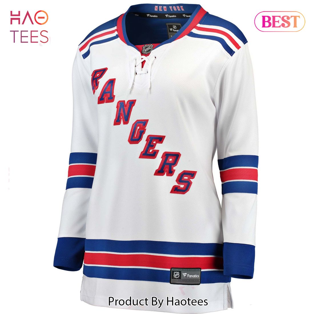 New York Rangers Fanatics Branded Women's Away Breakaway Jersey White New York Rangers Fanatics Branded Women's Away Breakaway Jersey White
