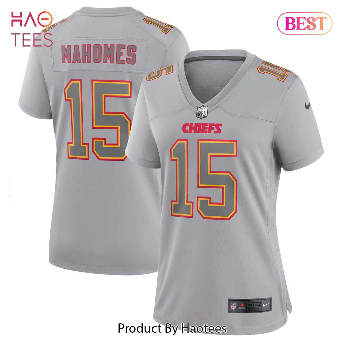 Patrick Mahomes Kansas City Chiefs Nike Women’s Atmosphere Fashion Game Jersey Gray