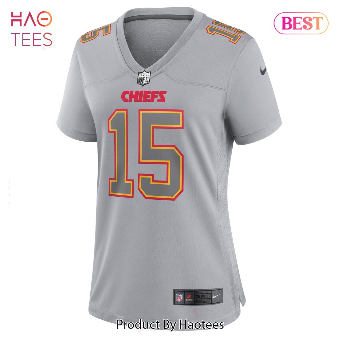 Patrick Mahomes Kansas City Chiefs Nike Women's Atmosphere Fashion Game  Jersey Gray
