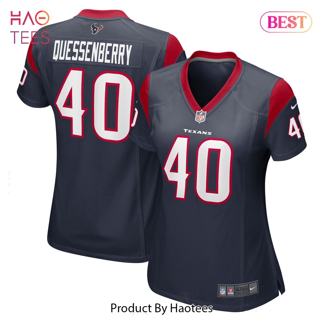 Paul Quessenberry Houston Texans Nike Women’s Game Player Jersey Navy