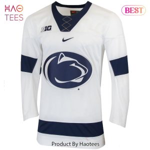 Penn State Nittany Lions Nike Replica College Hockey Jersey White