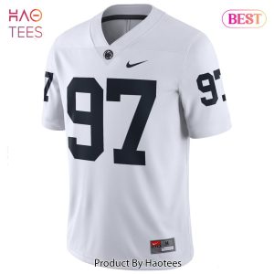 PJ Mustipher Penn State Nittany Lions Nike NIL Replica Football Jersey White