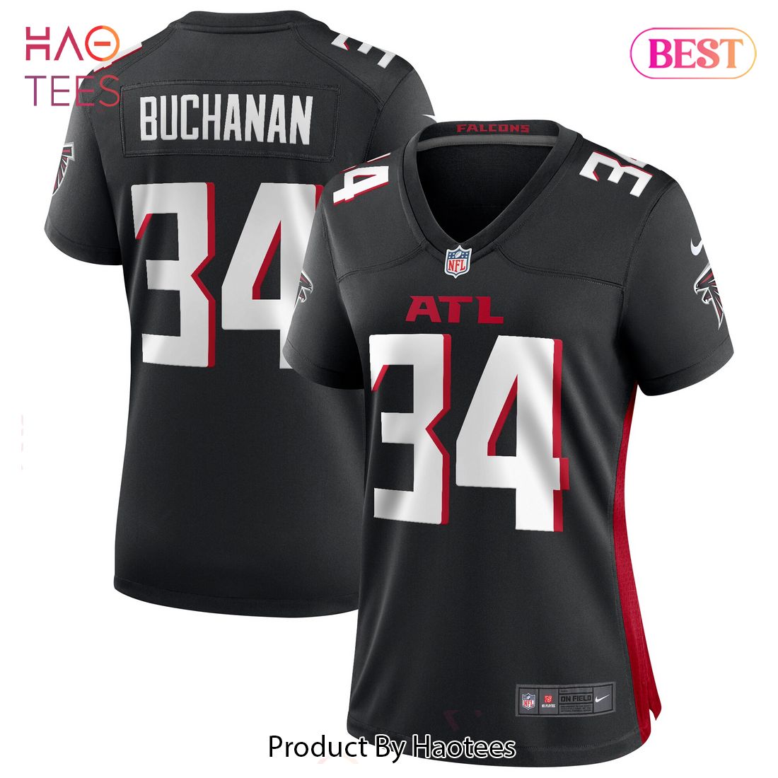 Ray Buchanan Atlanta Falcons Nike Women’s Game Retired Player Jersey Black