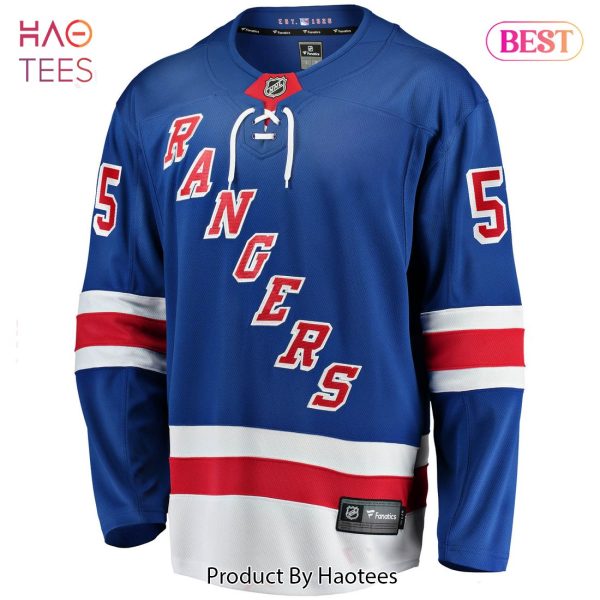 Ryan Lindgren New York Rangers Fanatics Branded 2017 18 Home Breakaway Replica Jersey Blue