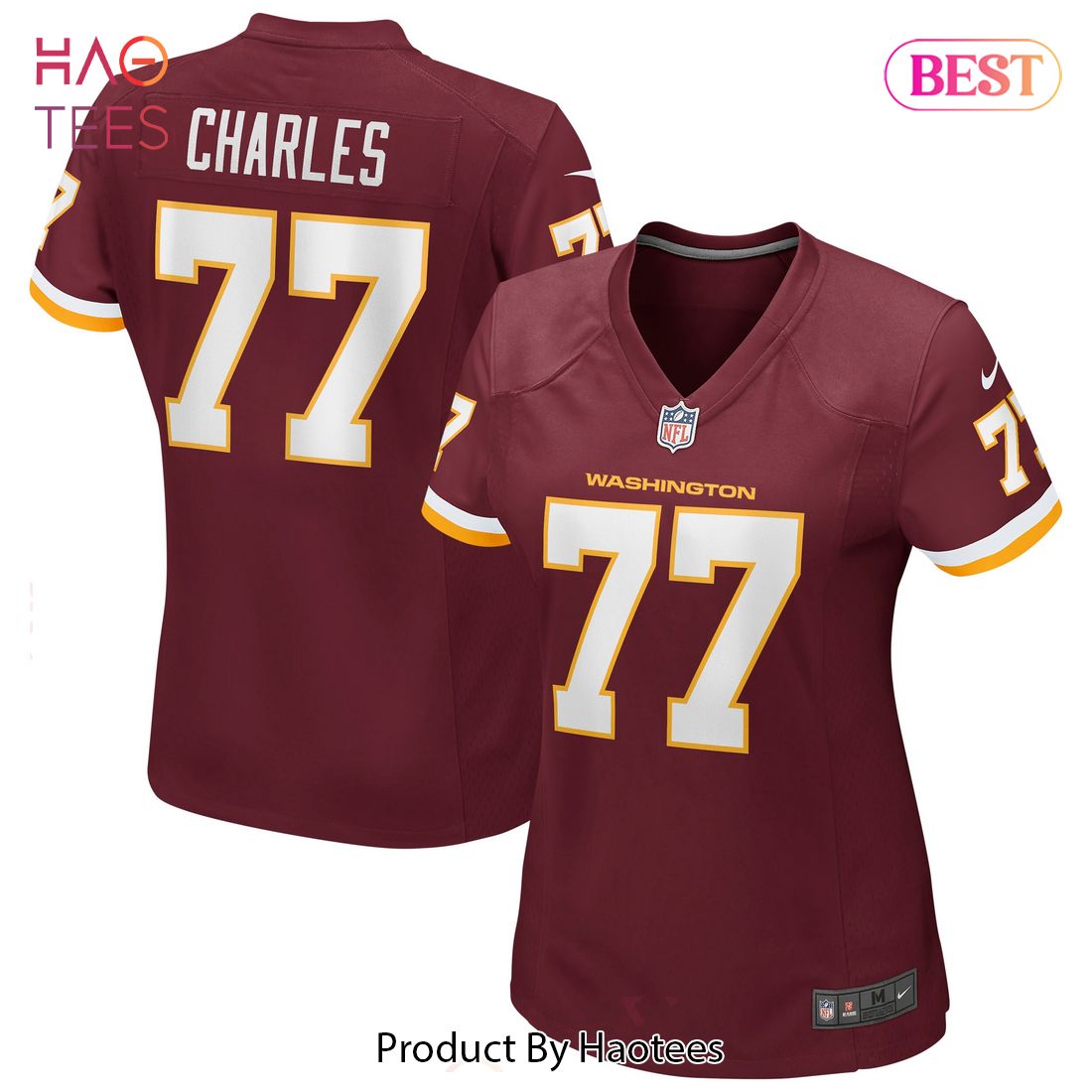 Saahdiq Charles Washington Football Team Nike Women’s Game Player Jersey -Burgundy Luxury Store