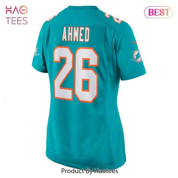 Salvon Ahmed Miami Dolphins Nike Women’s Game Jersey Aqua