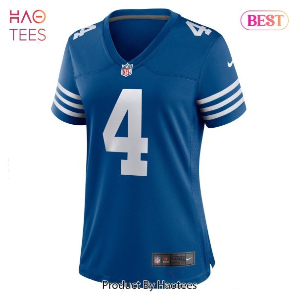 Sam Ehlinger Indianapolis Colts Nike Women’s Game Player Jersey Blue
