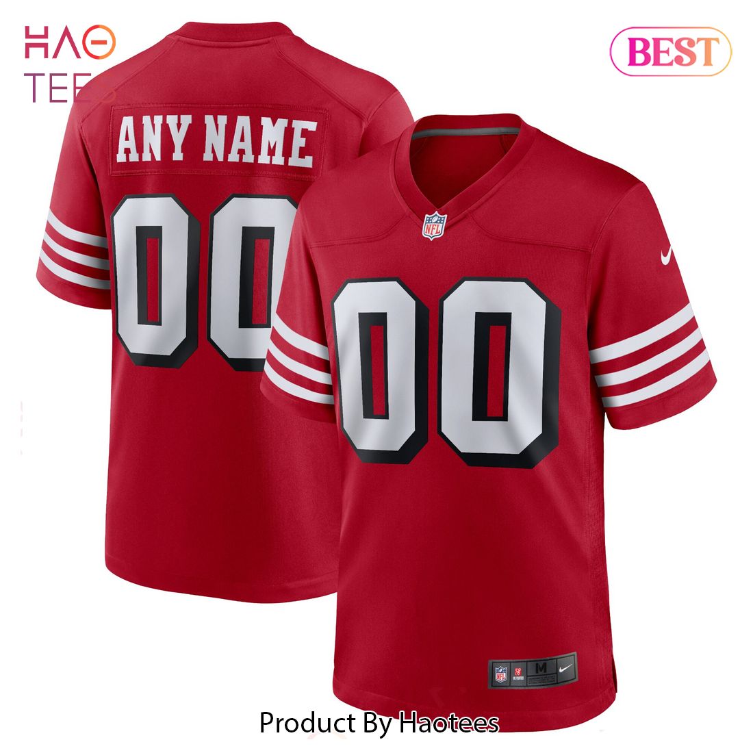 San Francisco 49ers Nike Alternate Custom Game Jersey Scarlet