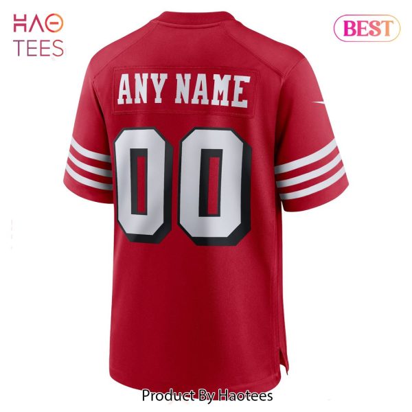 San Francisco 49ers Nike Alternate Custom Game Jersey Scarlet