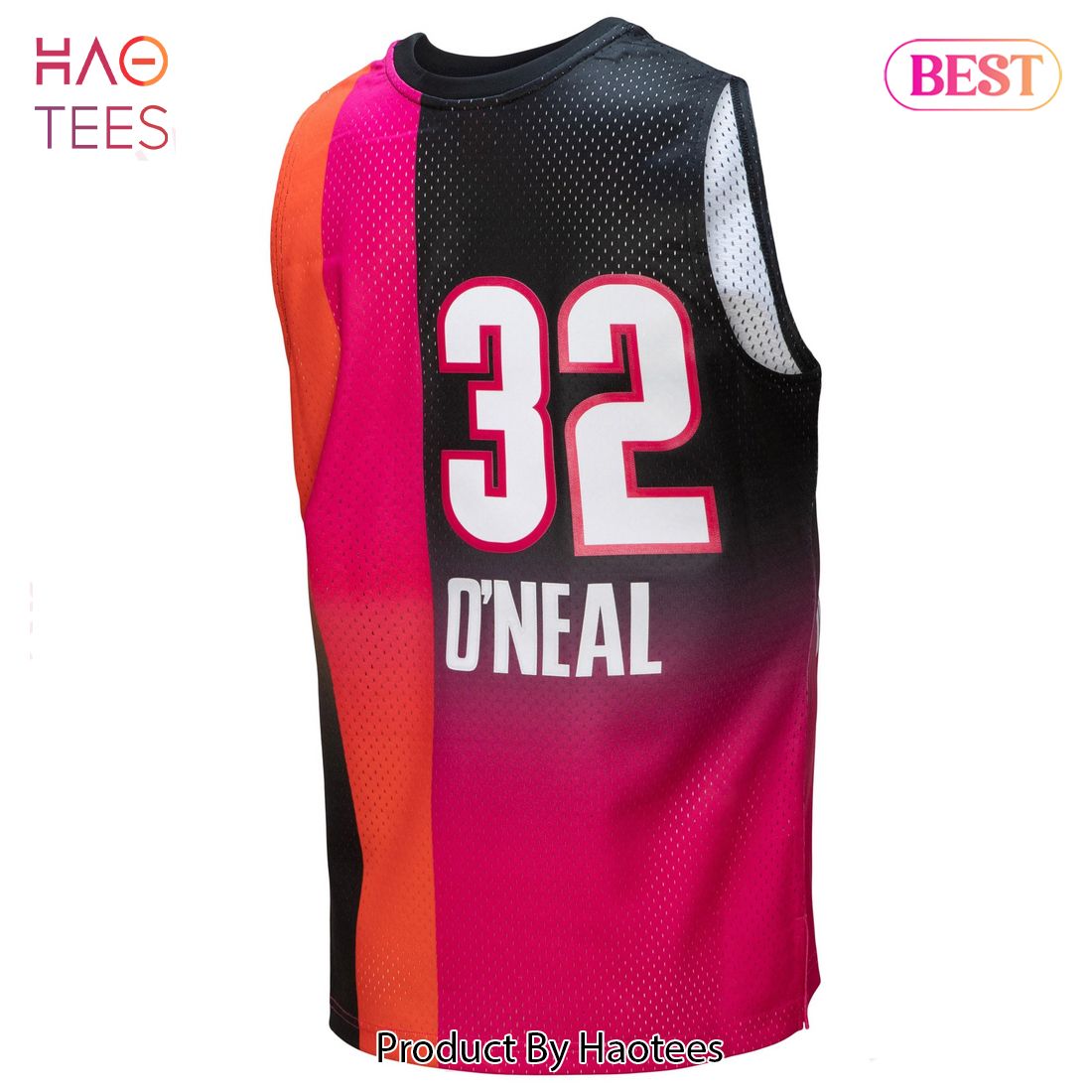Shaquille O'Neal Miami Heat Mitchell & Ness 2005 06 Hardwood Classics Fadeaway Swingman Player Jersey Pink Black Shaquille O'Neal Miami Heat Mitchell & Ness 2005 06 Hardwood Classics Fadeaway Swingman Player Jersey Pink Black