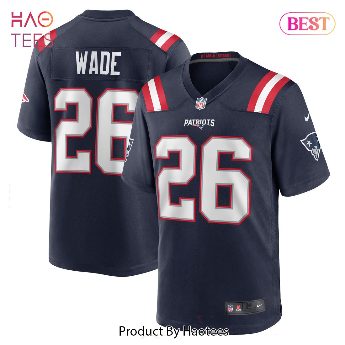 Shaun Wade New England Patriots Nike Game Jersey Navy