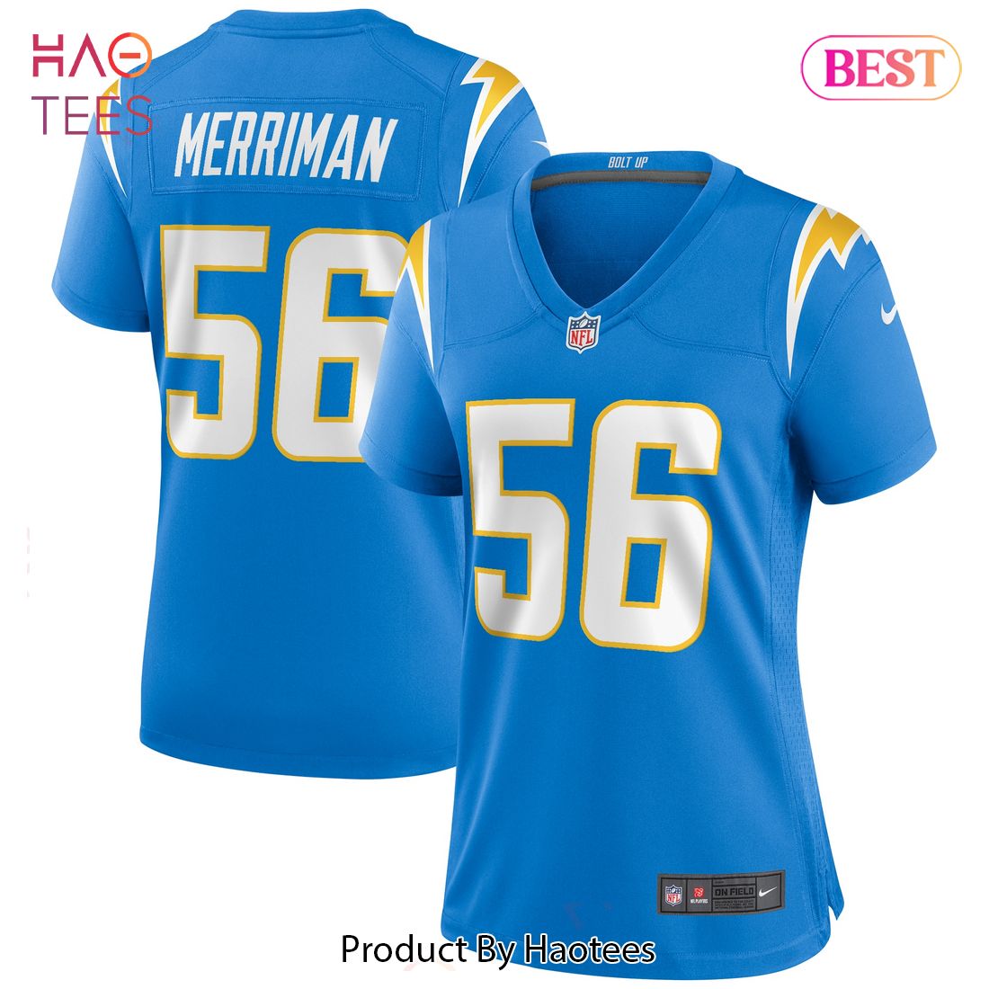 Shawne Merriman Los Angeles Chargers Nike Women’s Game Retired Player Jersey Powder Blue
