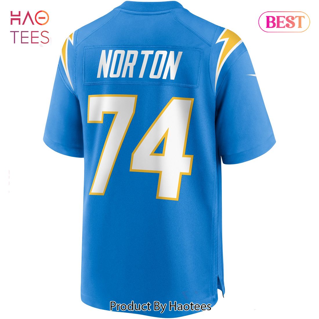 Storm Norton Los Angeles Chargers Nike Team Game Jersey Powder Blue