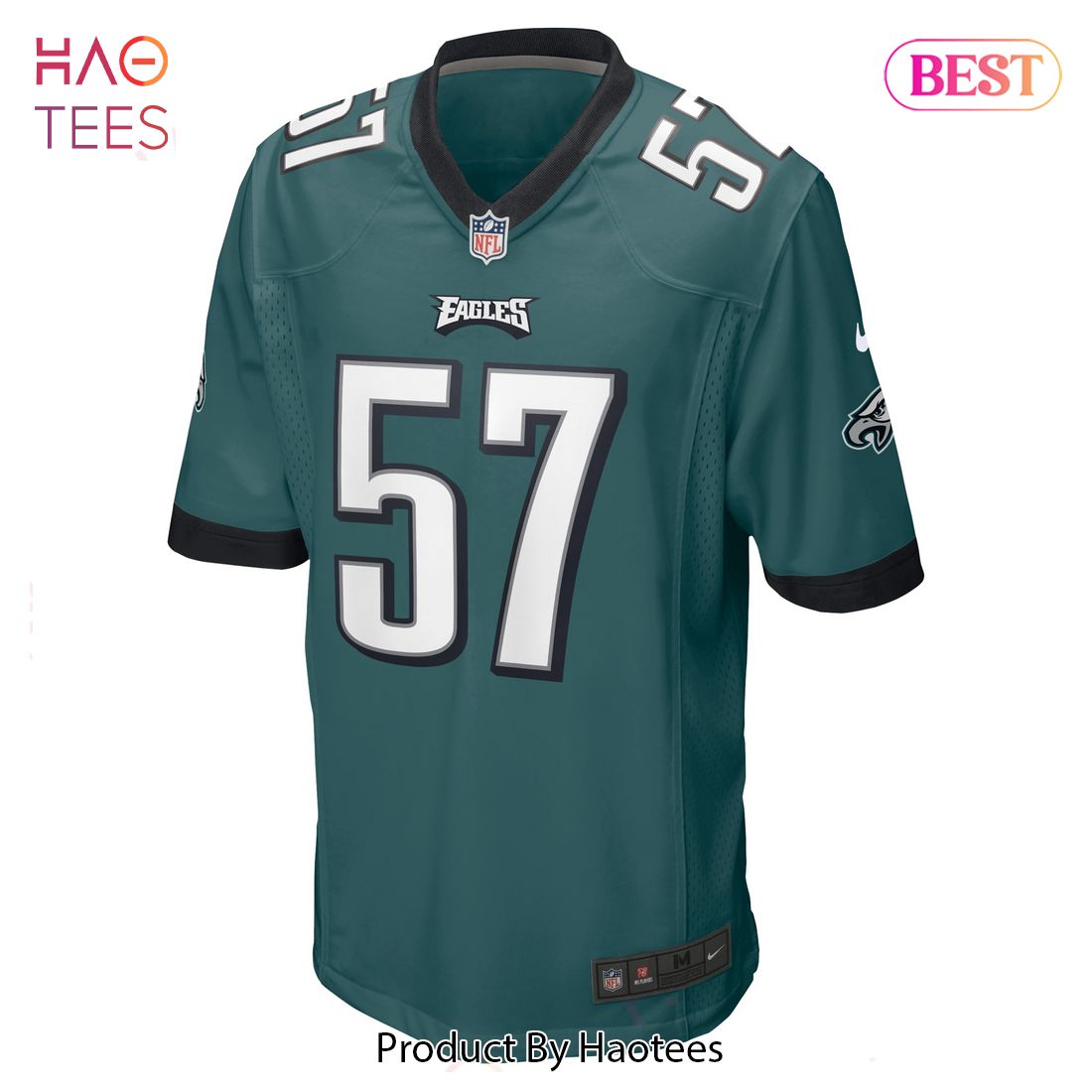 T.J. Edwards Philadelphia Eagles Nike Game Jersey Midnight Green Luxury Store