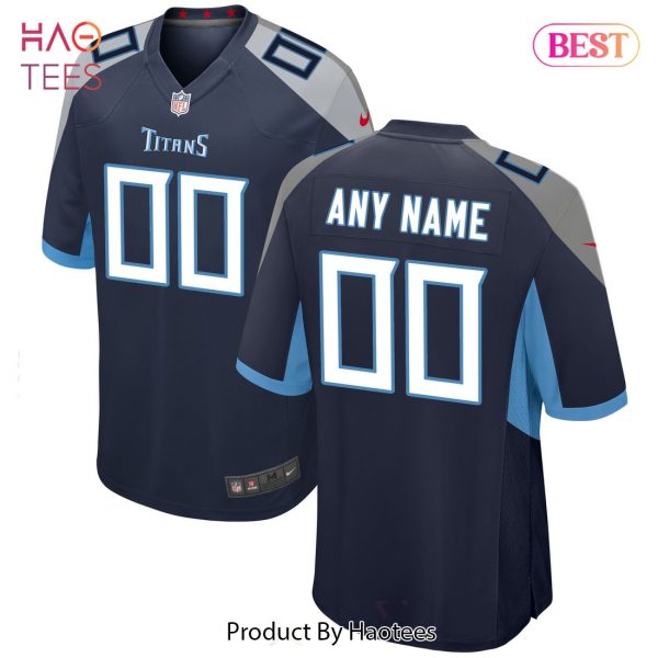 Tennessee Titans Nike Custom Jersey Navy