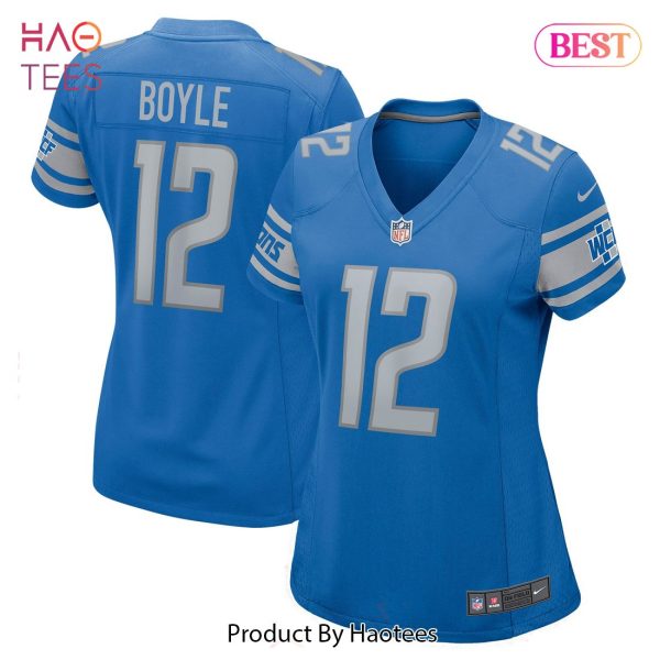 Tim Boyle Detroit Lions Nike Women’s Game Player Jersey Blue