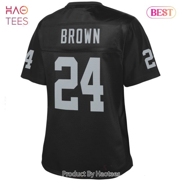Tim Brown Las Vegas Raiders NFL Pro Line Women’s Retired Player Jersey Black