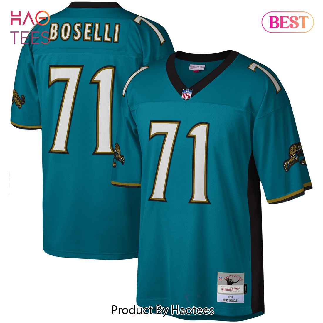 Tony Boselli Jacksonville Jaguars Mitchell & Ness Legacy Replica Jersey Teal