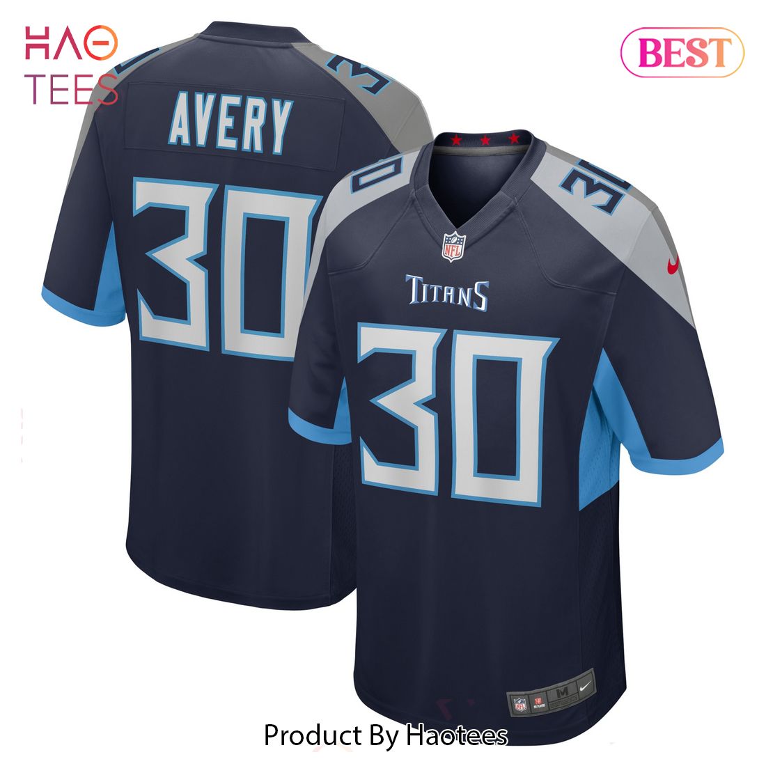 Tre Avery Tennessee Titans Nike Game Player Jersey Navy