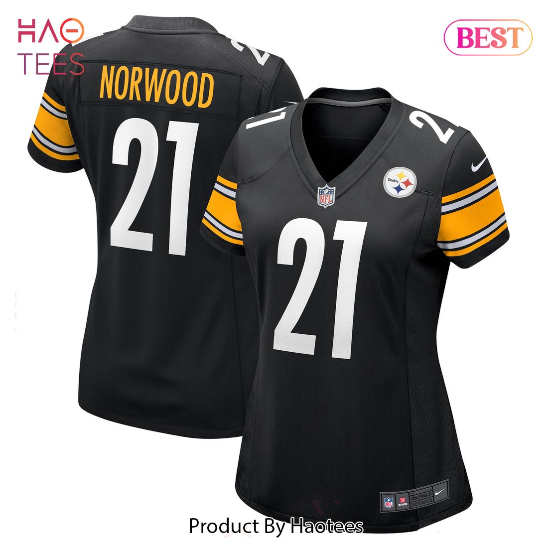 Tre Norwood Pittsburgh Steelers Nike Women’s Game Jersey Black