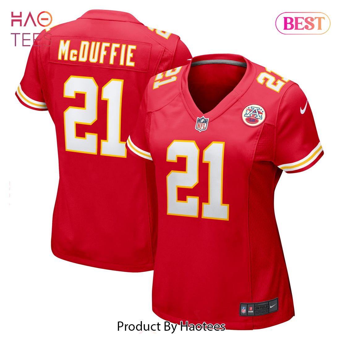 Trent McDuffie Kansas City Chiefs Nike Women’s Game Player Jersey Red