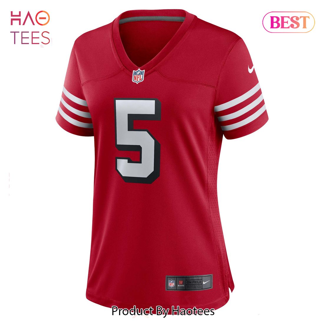 Trey Lance San Francisco 49ers Nike Women's Alternate Game Player Jersey Scarlet