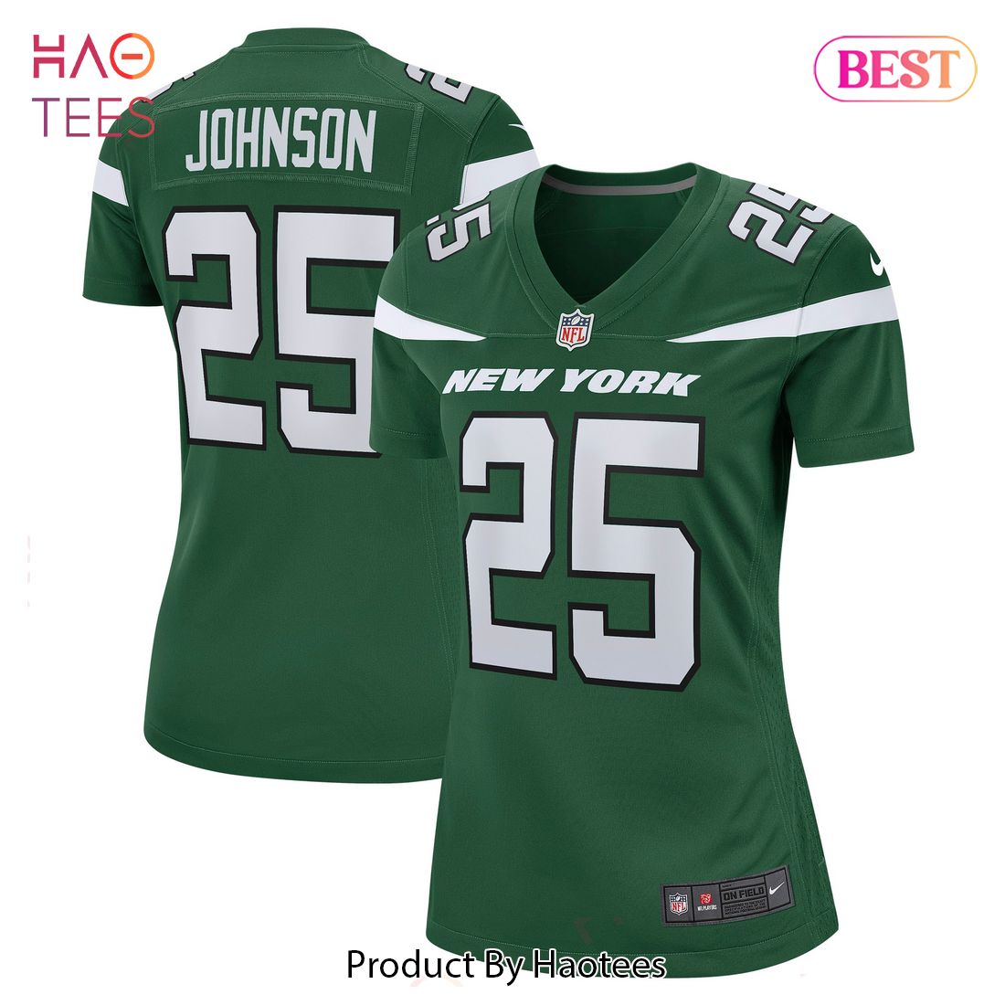 Ty Johnson New York Jets Nike Women’s Game Jersey Gotham Green
