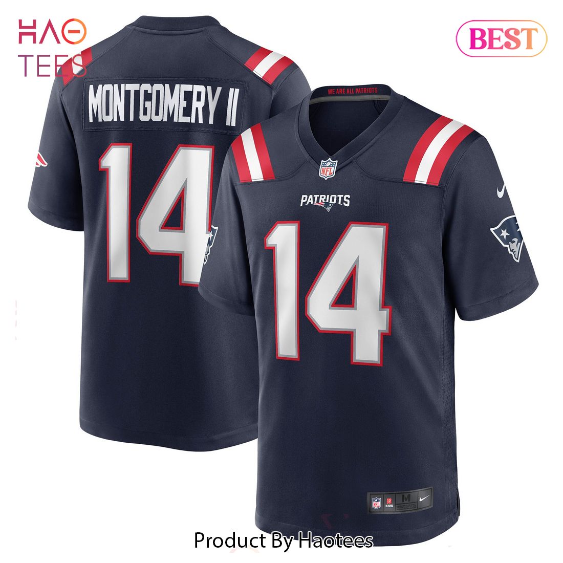 Ty Montgomery New England Patriots Nike Game Jersey Navy