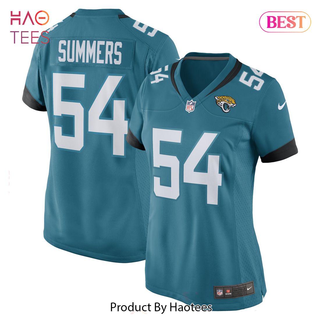 Ty Summers Jacksonville Jaguars Nike Women’s Game Player Jersey Teal Luxury Store