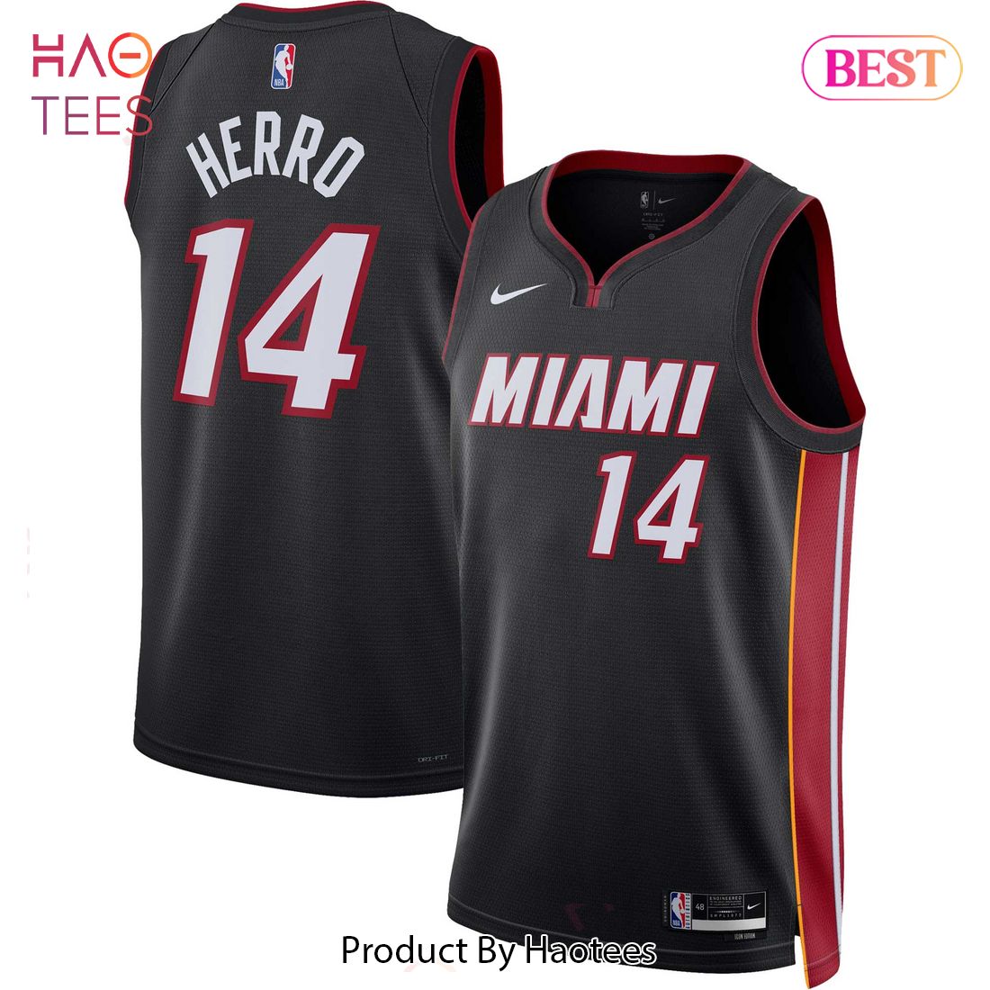 Tyler Herro Miami Heat Nike Unisex 2022 23 Swingman Jersey Icon Edition Black Luxury Store