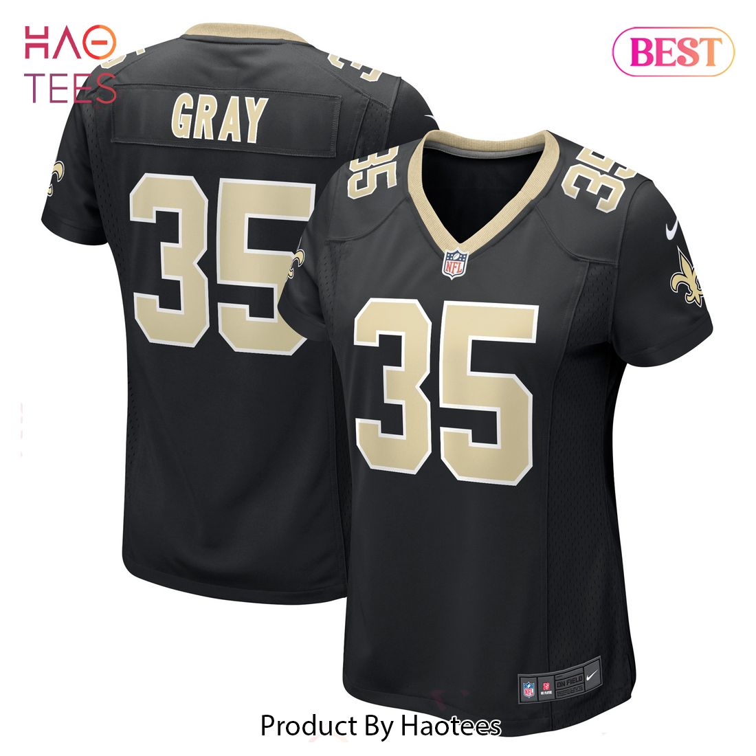 Vincent Gray New Orleans Saints Nike Women’s Game Player Jersey Black Luxury Store