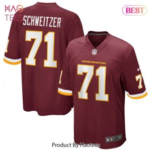 Wes Schweitzer Washington Football Team Nike Game Player Jersey Burgundy Wes Schweitzer Washington Football Team Nike Game Player Jersey Burgundy