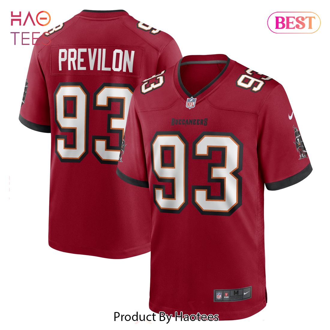 Willington Previlon Tampa Bay Buccaneers Nike Game Player Jersey Red