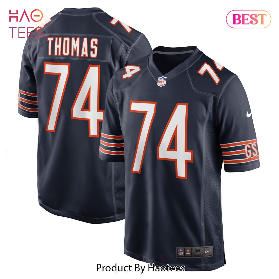 Zachary Thomas Chicago Bears Nike Game Player Jersey Navy Luxury Store