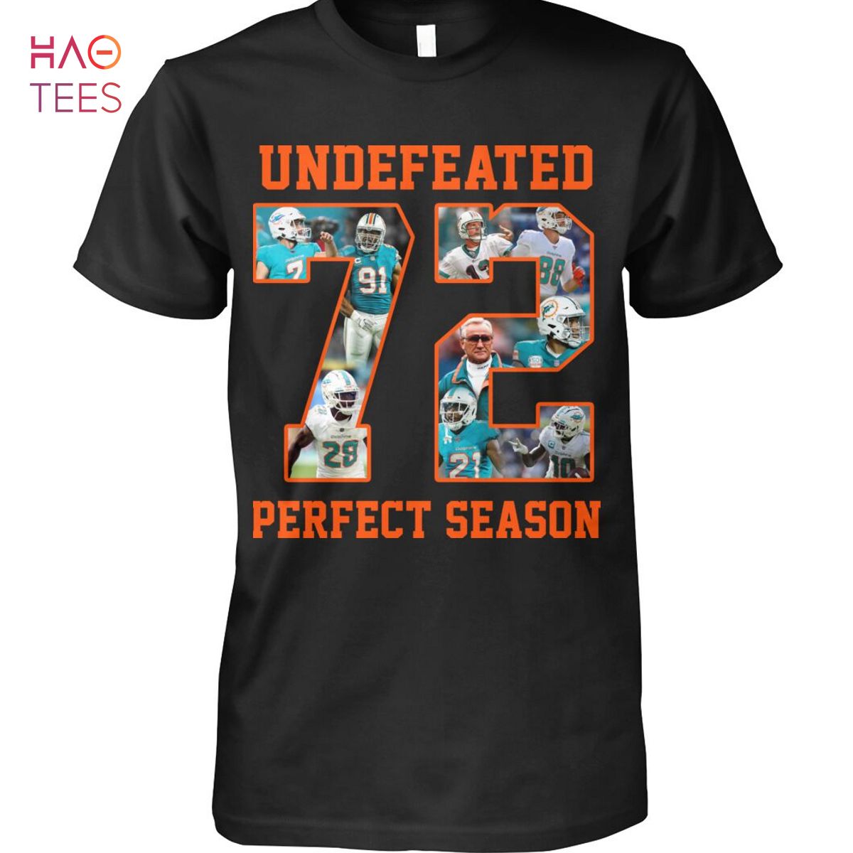 undefeated 72 dolphins shirt