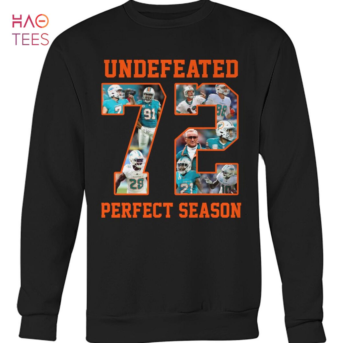 Undefeated 72 Perfect Season Miami Dolphins T Shirt